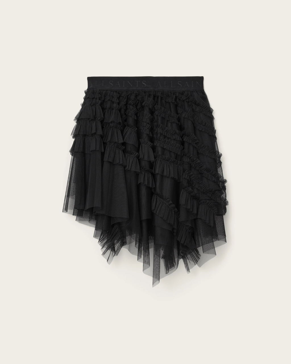 ALL SAINTS Jayde Tulle Skirt Black: black skirt for women