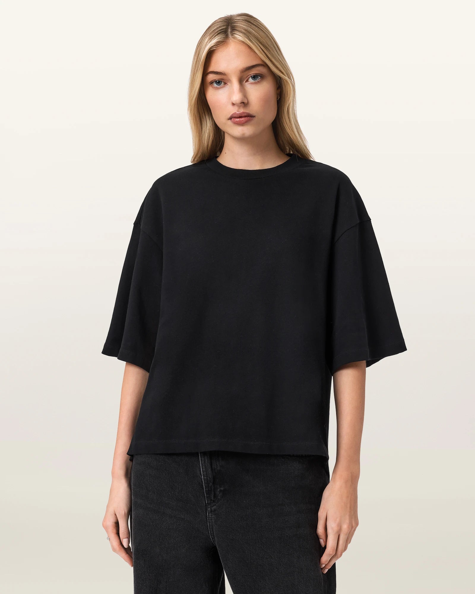 ALL SAINTS | CAMISETAS | MUJER | ESME AMELIE TEE BLACK | NEGRO