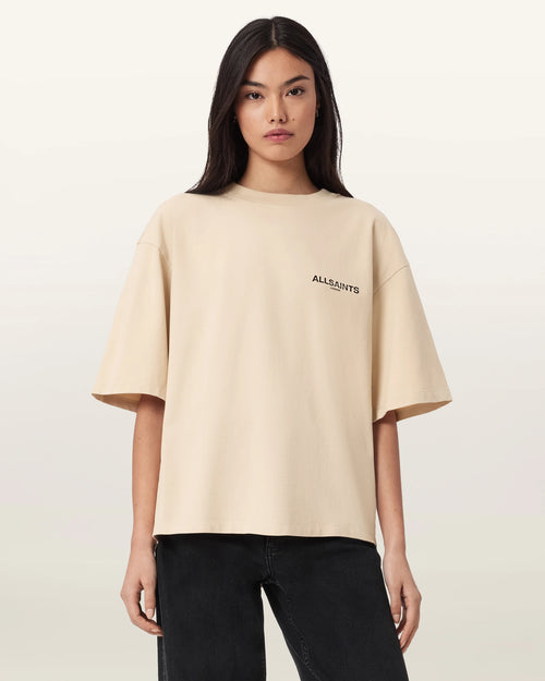 ALL SAINTS Halis Amelie TEE Optic White: biały T-shirt dla kobiet