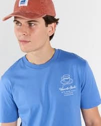 WEMOTO Marina TEE Bright BLUE: blau T-Shirt für Herren