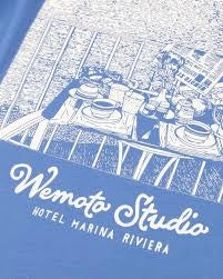WEMOTO Marina TEE Bright BLUE: blau T-Shirt für Herren