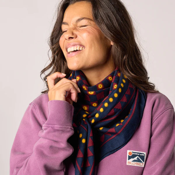 BILLYBELT | PAÑUELOS | MUJER | FOULARD ROMAINE - MARINE | AZUL