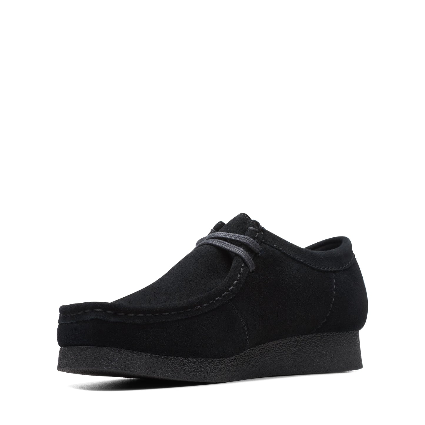 CLARKS | 남자 더비 신발 | WALLABEE EVO BLACK SUEDE | 검은색