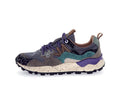 FLOWER MOUNTAIN Yamano 3 UNI Suede/pony Hair/nylon DARK Grey-anthracite-bottle: grijs sneakers voor dames