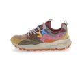 FLOWER MOUNTAIN | SNEAKERS | MUJER | YAMANO 3 WOMAN SUEDE/NYLON CREAM-MILITARY-PINK | MULTICOLOR