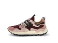FLOWER MOUNTAIN Yamano 3 Woman Suede/woolen Knitting Purple-pink-brown: ピンク スニーカー レディース