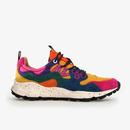 FLOWER MOUNTAIN | WOMEN'S SNEAKERS | YAMANO 3 UNI FUCHSIA-YELLOW-GREEN | PINK