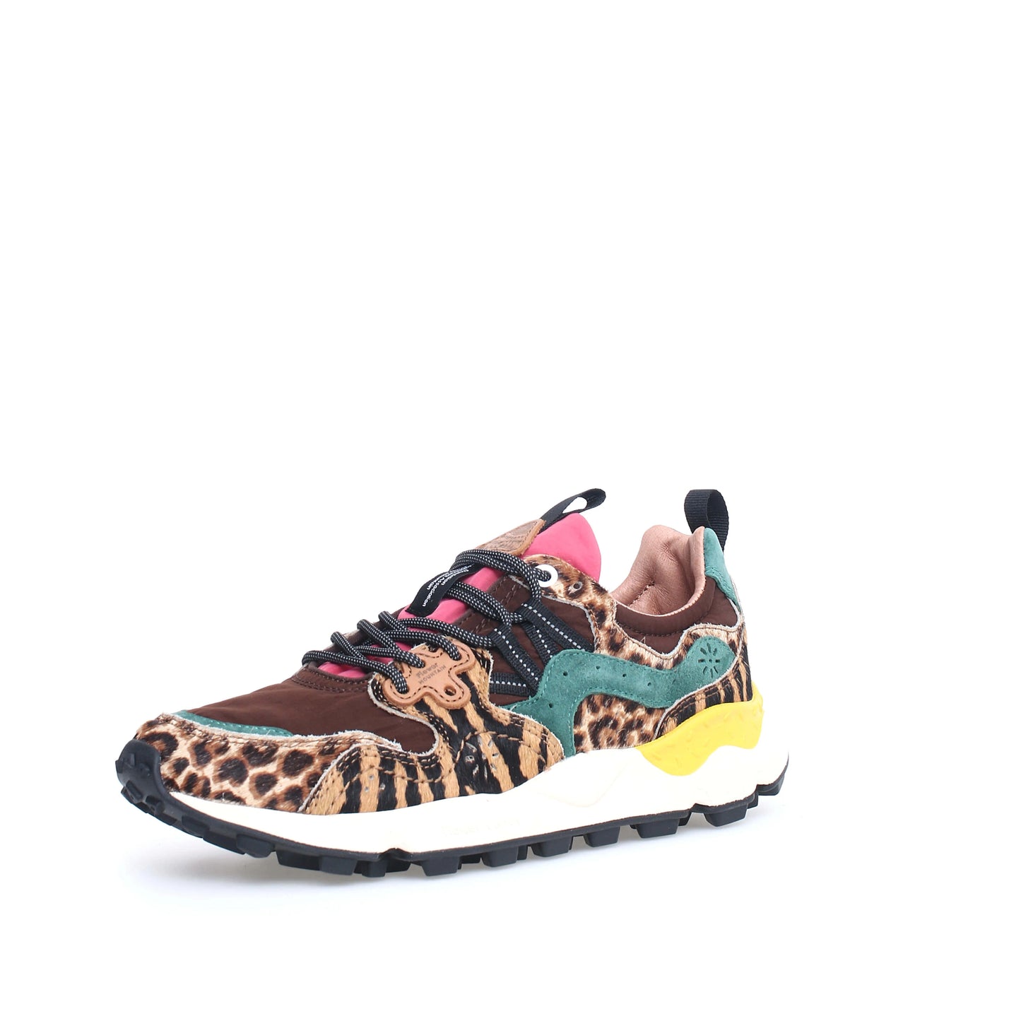 FLOWER MOUNTAIN | SNEAKERS MUJER | YAMANO 3 UNI PONY HAIR/SUEDE/NYLON BROWN-MULTI | MARRÓN