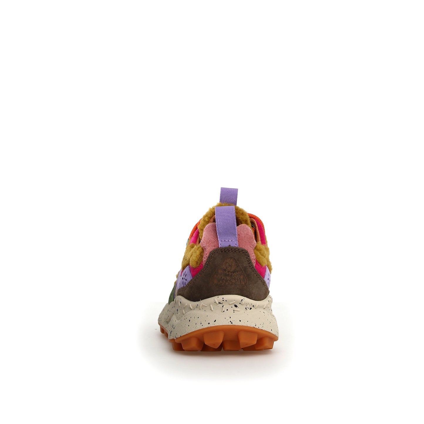 FLOWER MOUNTAIN | SNEAKERS MUJER | YAMANO 3 WOMAN SUEDE/TEDDY LIGHT BROWN-MILITARE-VIOLET | MARRÓN