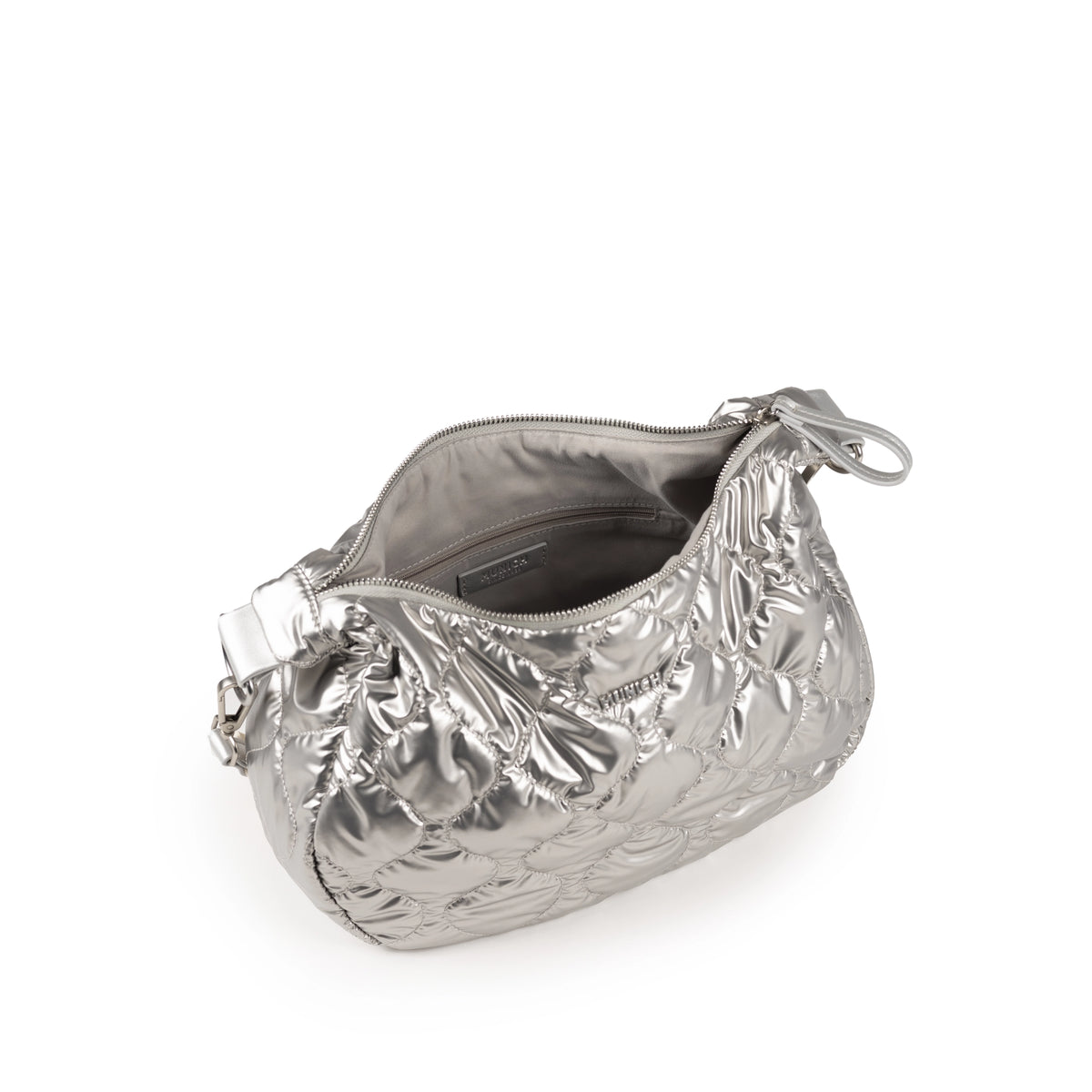 MUNICH Cover Crossbody HOBO Silver: sølvfarvet taske til kvinder