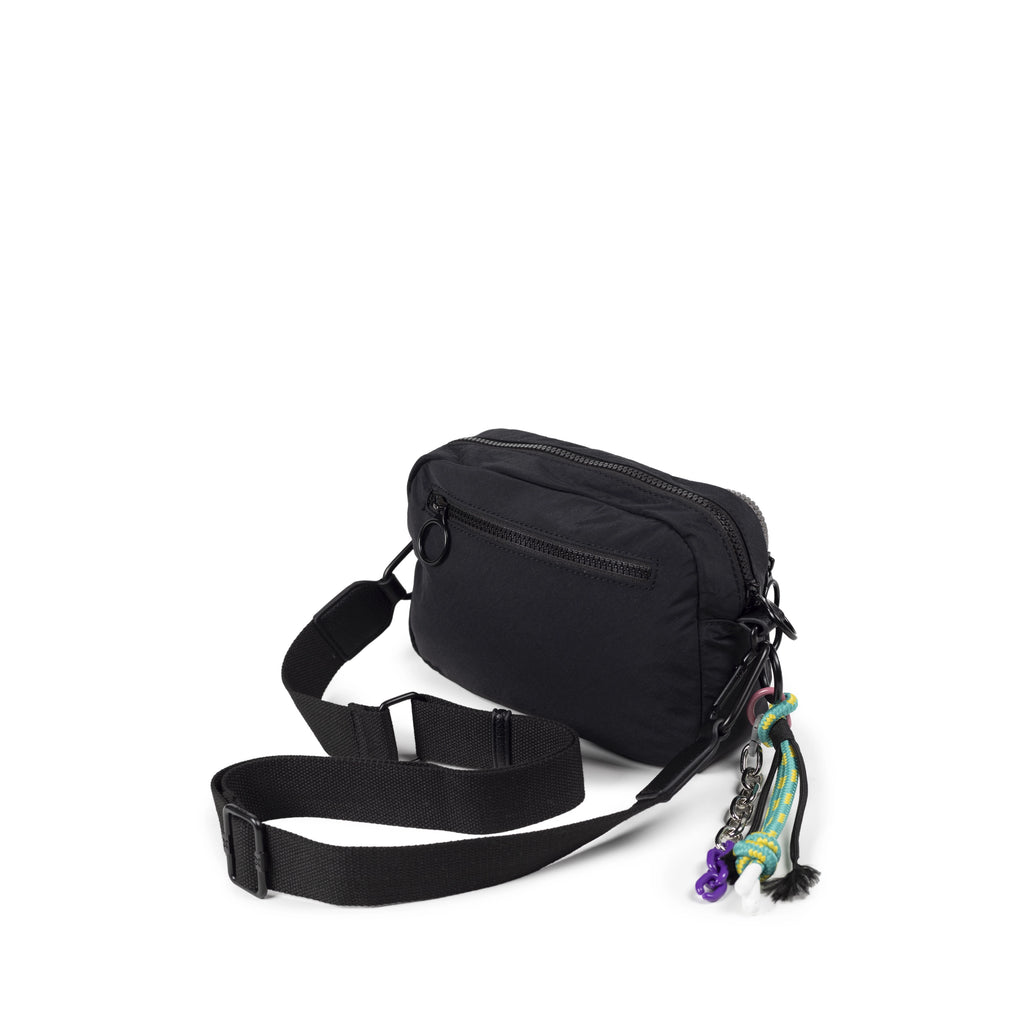 MUNICH DEEP Recycled Crossbody Camera Black: black bag for women