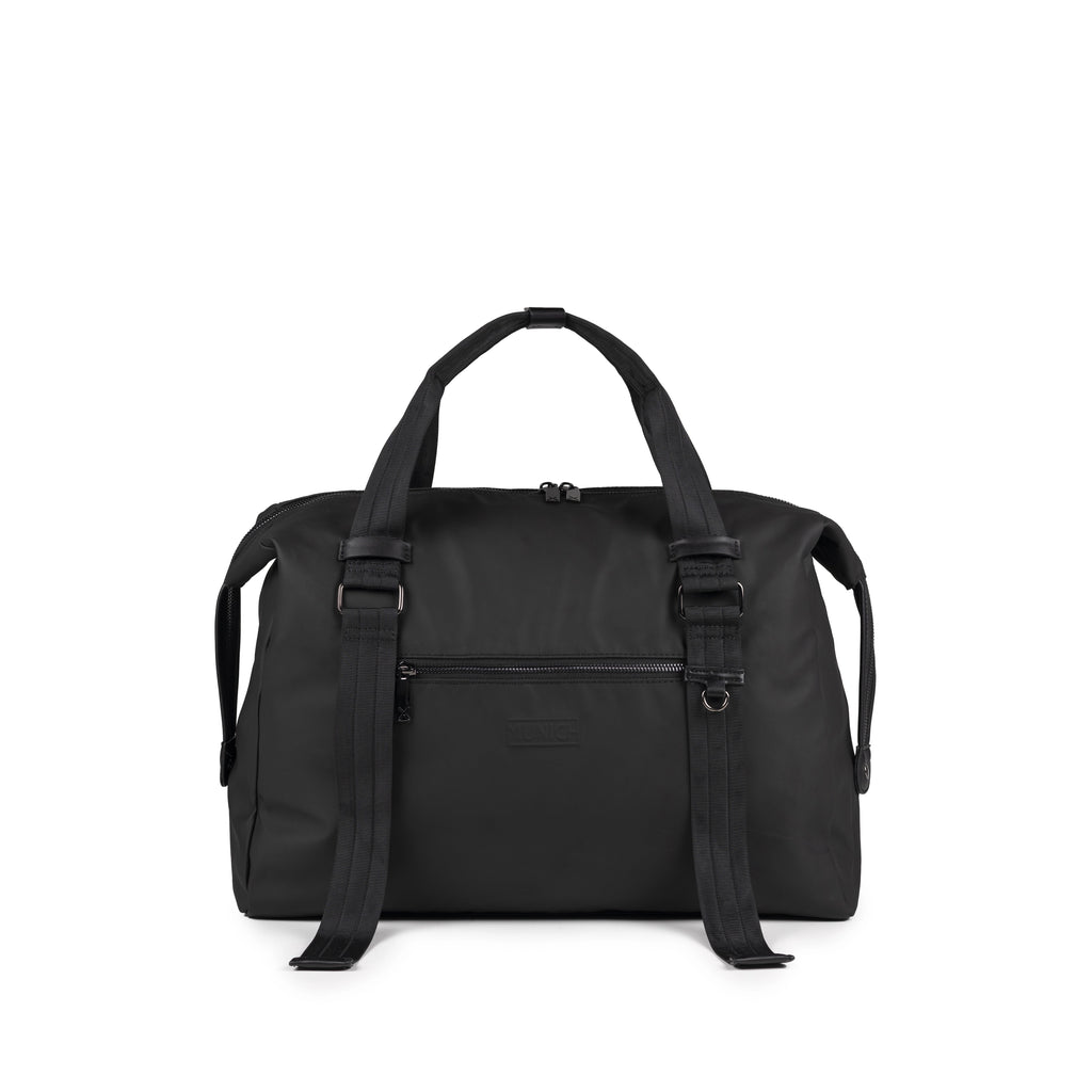 MUNICH PEAK Recycled Weekender Black: sort taske til mænd