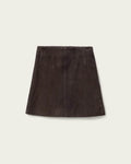 ALL SAINTS | FALDAS | MUJER | RENAI SUEDE SKIRT BITTER BROWN | MARRÓN