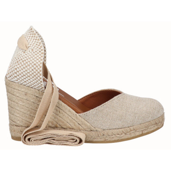 VIGUERA | Espadrillas da donna | Lino Naturale | Beige