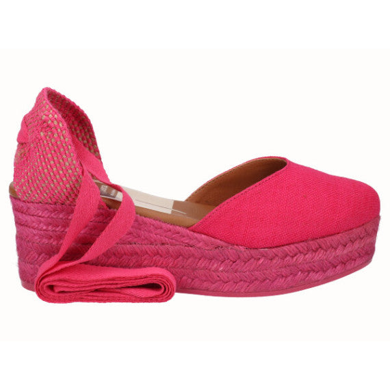 VIGUERA | ESPADRILLES FEMME | LIN FUCHSIA | ROSE