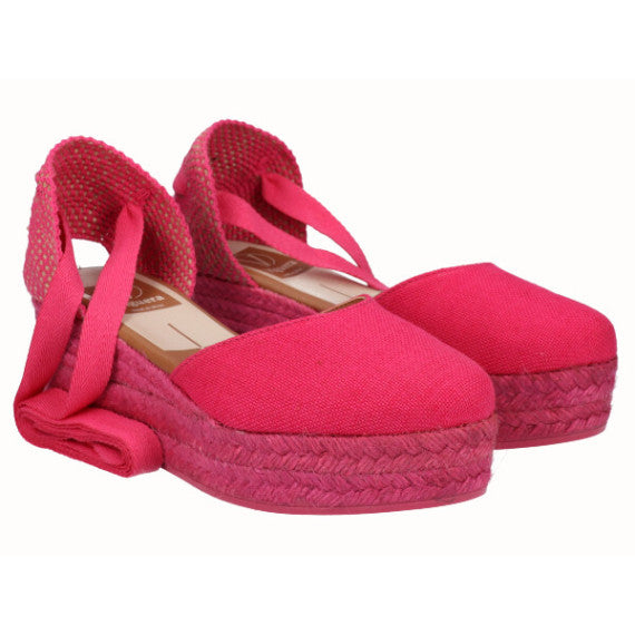 VIGUERA | ESPADRILLES FEMME | LIN FUCHSIA | ROSE