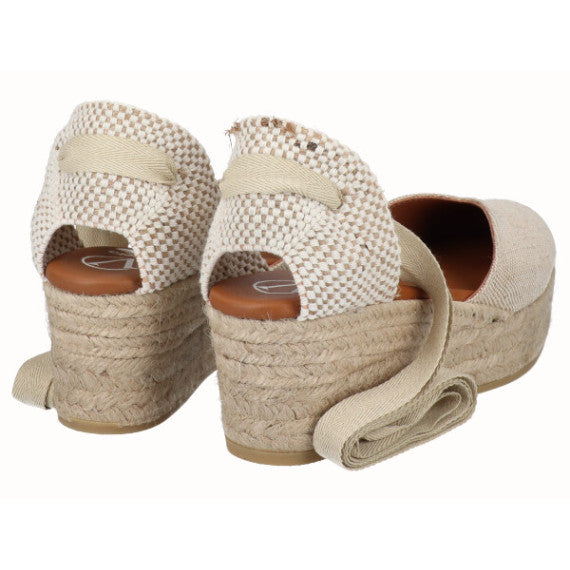 VIGUERA | Espadrillas da donna | Lino Naturale | Beige