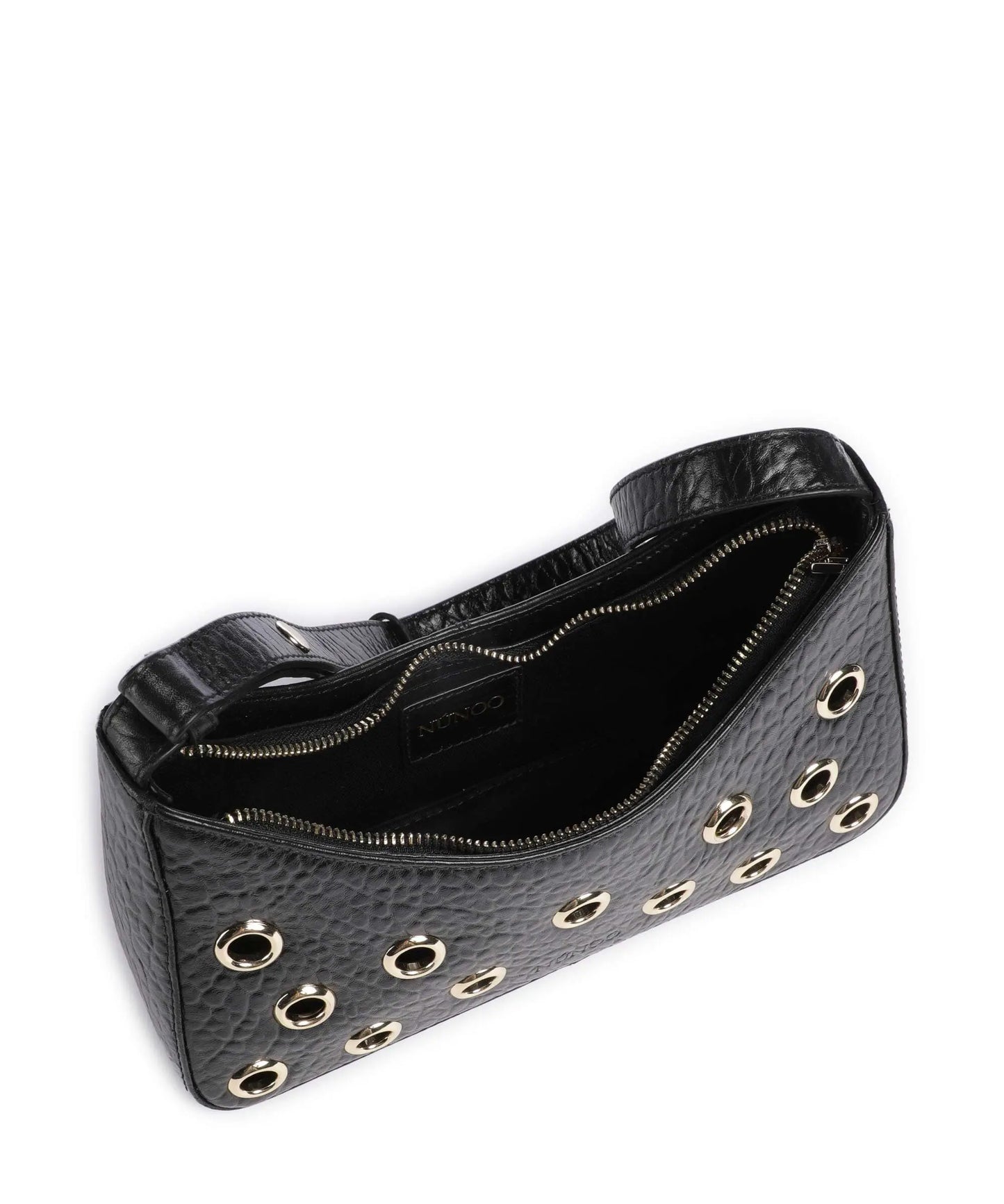 NUNOO | BOSSA DONA | APOLLO 2 EYELET NEW ZEALAND BLACK W GOLD | NEGRE