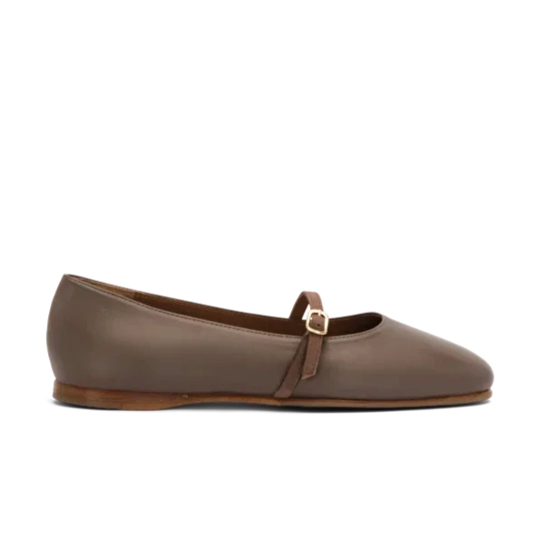 LOTTUSSE | WOMEN'S BALLERINAS | GOYA LAMBSKIN BALLERINAS | BROWN