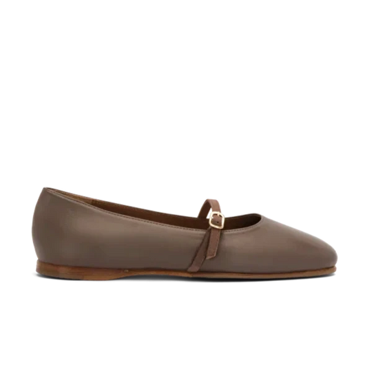 LOTTUSSE | WOMEN'S BALLERINAS | GOYA LAMBSKIN BALLERINAS | BROWN