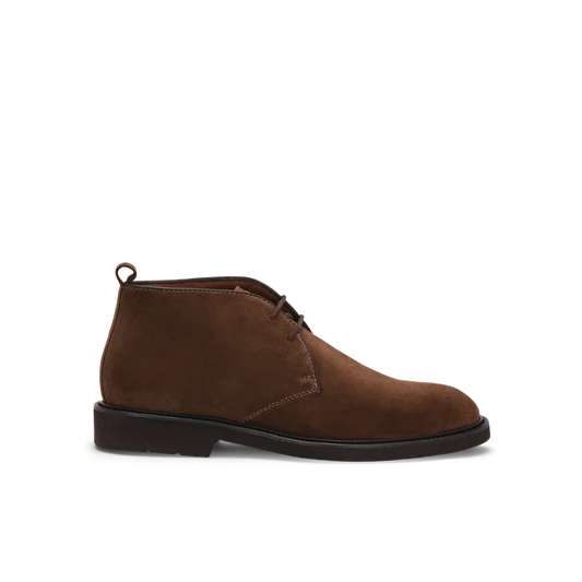 LOTTUSSE | MEN'S ANKLE BOOTS | BALTIMORE LACE-UP ANKLE BOOTS IN COWHIDE | BROWN