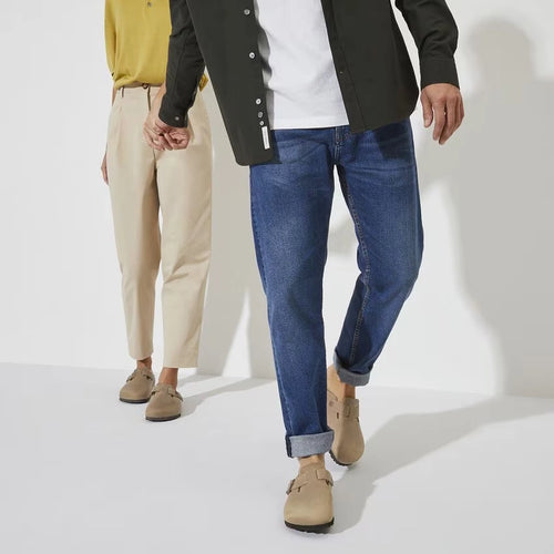 BIRKENSTOCK Boston BS Tabacco Brown Narrow: beige træsko unisex
