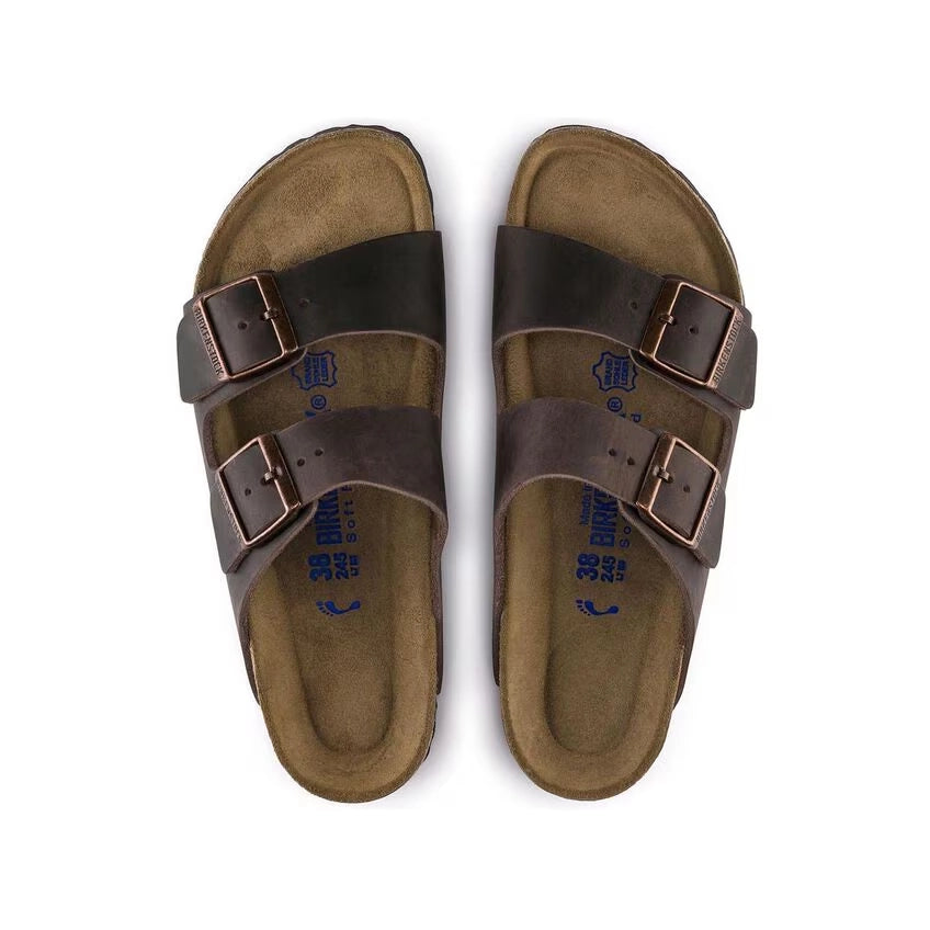 BIRKENSTOCK Arizona SFB LEOI Habana Narrow: brun sandaler unisex