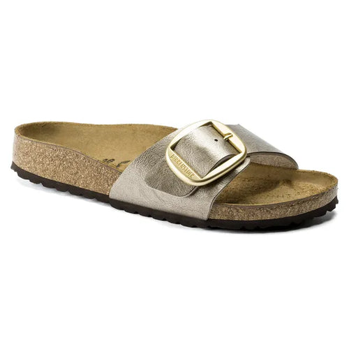 BIRKENSTOCK Madrid BIG Buckle BF: ذهبي صنادل للنساء