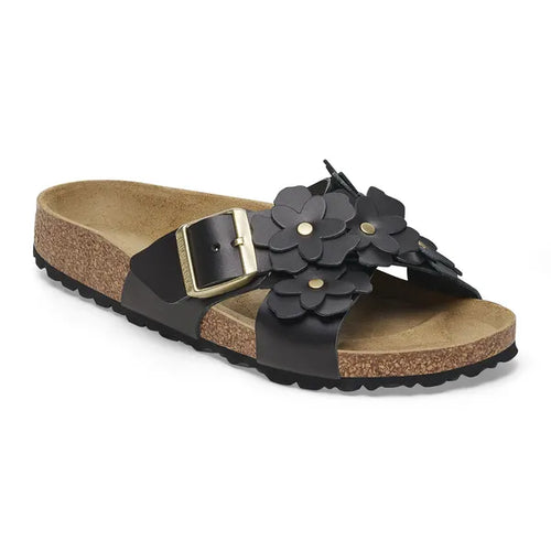 BIRKENSTOCK Spring PACK -flors POCS Parells: أسود صنادل للنساء
