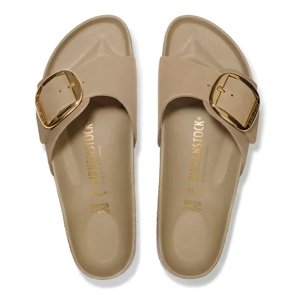 BIRKENSTOCK | SANDALES | FEMME | MADRID BIG BUCKLE LEOI TABACCO BROWN HEX | PRINTEMPS ÉTÉ