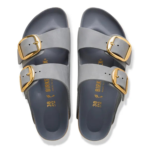 BIRKENSTOCK | SANDALIAS | MUJER | ARIZONA BIG BUCKLE LEOI BASALT GRAY HEX | GRIS