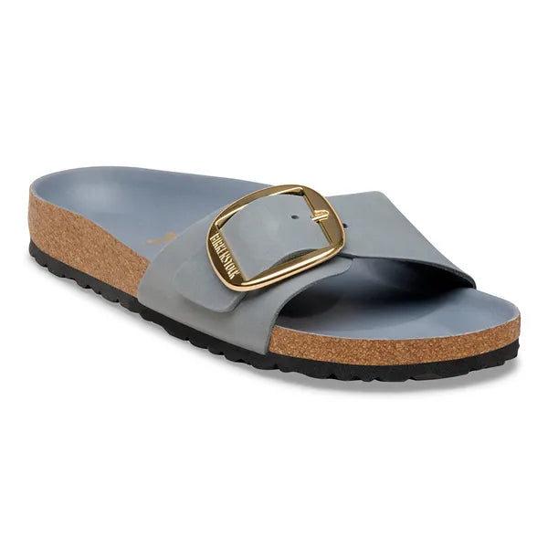 BIRKENSTOCK Madrid BIG Buckle LEOI Basalt GRAY HEX: сірий сандалі для жінок