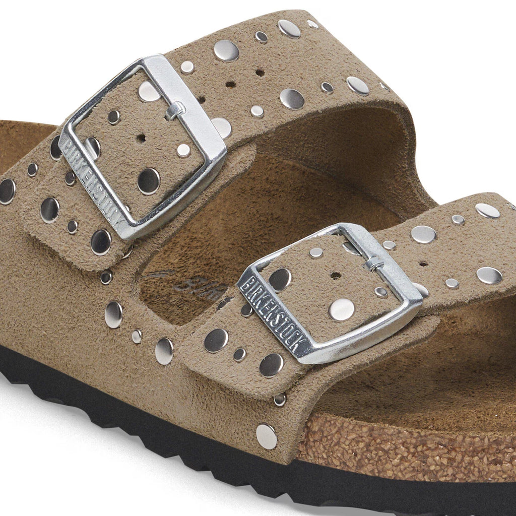 BIRKENSTOCK Arizona Rivet: бежевий сандалі для жінок