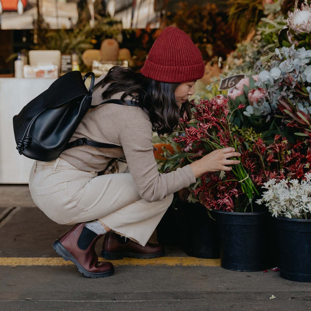 BLUNDSTONE | BOTAS CHELSEA | UNISEX | 2130 AUBURN LEATHER | ROJO