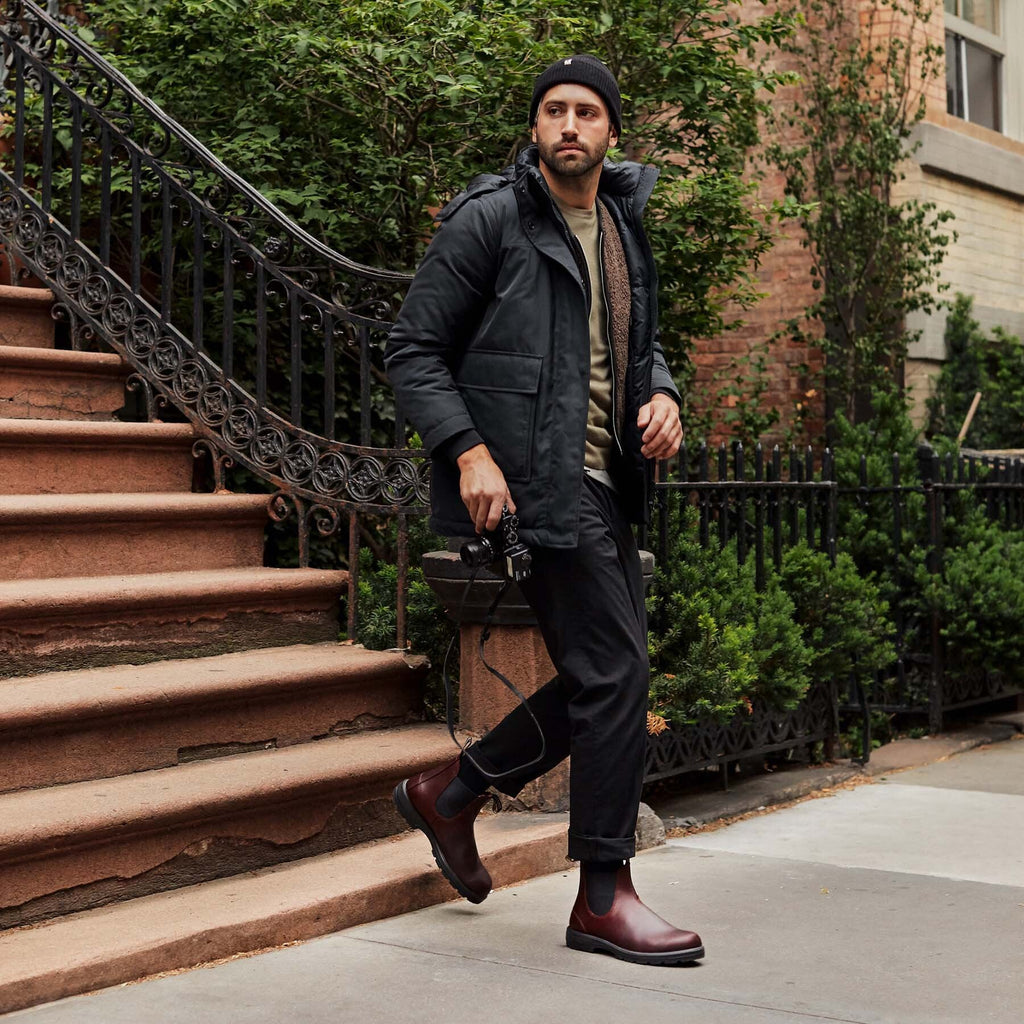 BLUNDSTONE | BOTAS CHELSEA | UNISEX | 2130 AUBURN LEATHER | ROJO