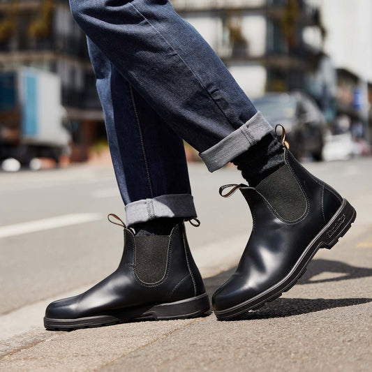 BLUNDSTONE | BOTAS CHELSEA | UNISEX | 2414 BLACK BRUSH OFF LEATHER