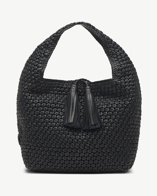 LOTTUSSE | BOLSOS | MUJER | SACO HOBO NOODBAG PIEL DE CORDERO NEGRO | NEGRO