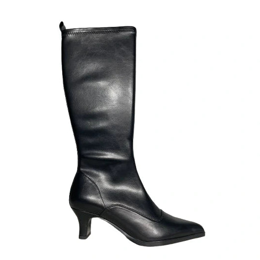 INES PALLISER | BOOTS | WOMEN'S | BLACK STRETCH NAPPA | BLACK