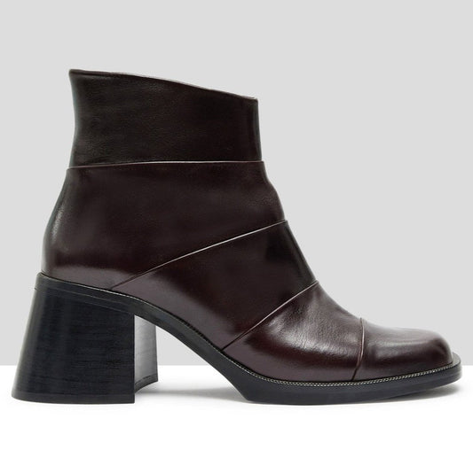 AUDLEY | BOTTES DE CHEVILLE POUR FEMMES | TELMA JAMAICA BURDEOS | ROUGE