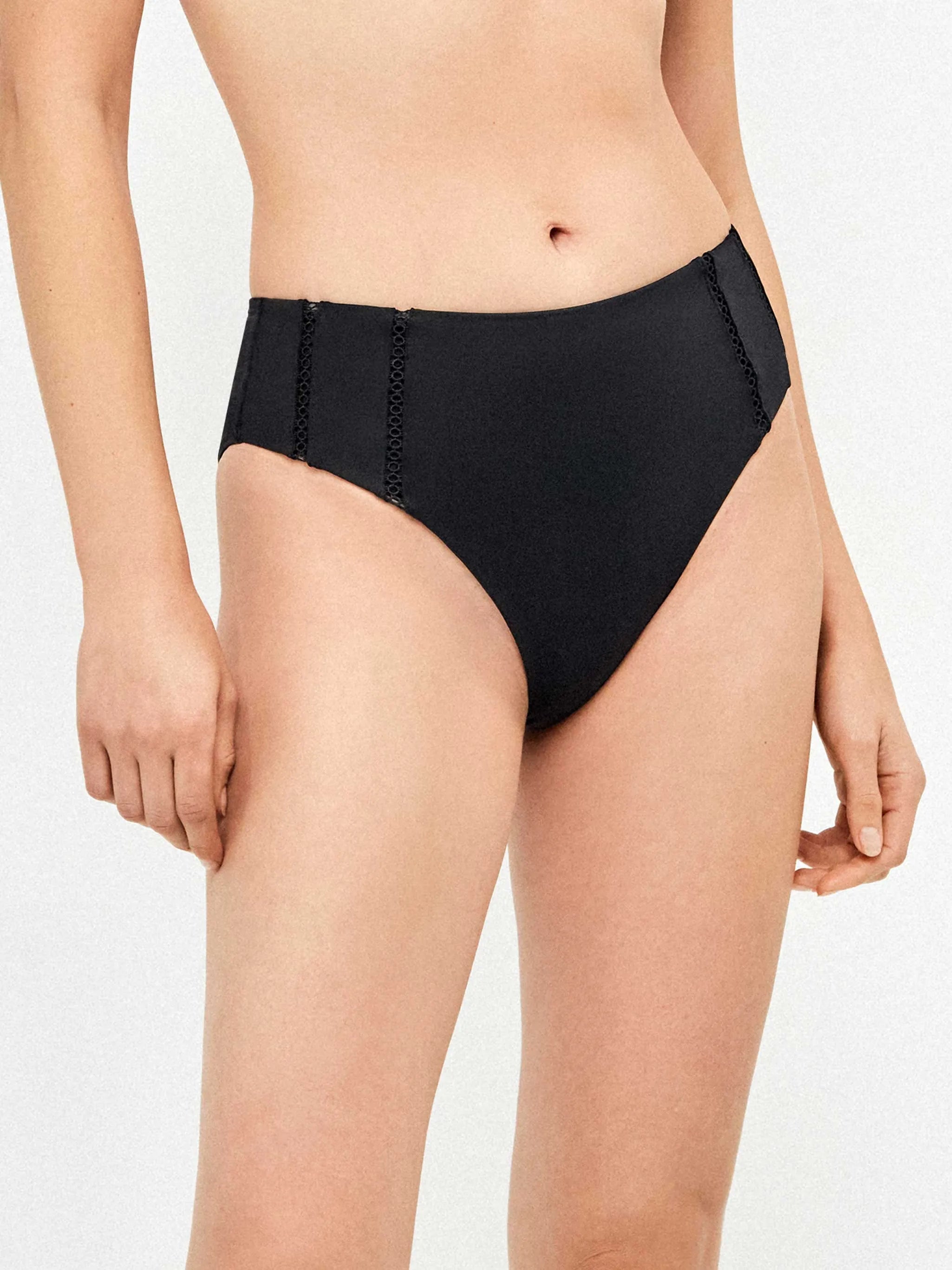 GISELA | BAÑADORES | MUJER | BRAGA BIKINI ALTA NEGRO | NEGRO
