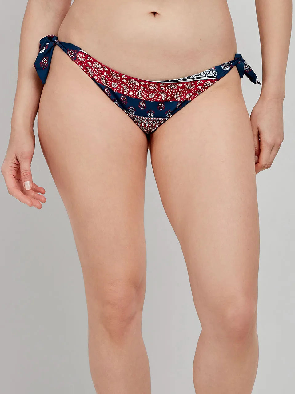 GISELA | BAÑADORES | MUJER | BRAGUITA REVERSIBLE A ESTAMPADO | AZUL