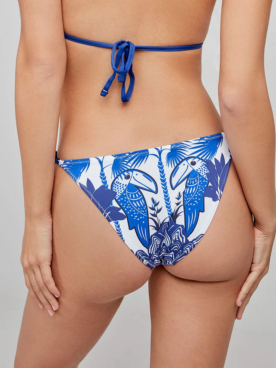 GISELA | BAÑADORES | MUJER | BRAGUITA TIRA ESTAMPADO | AZUL