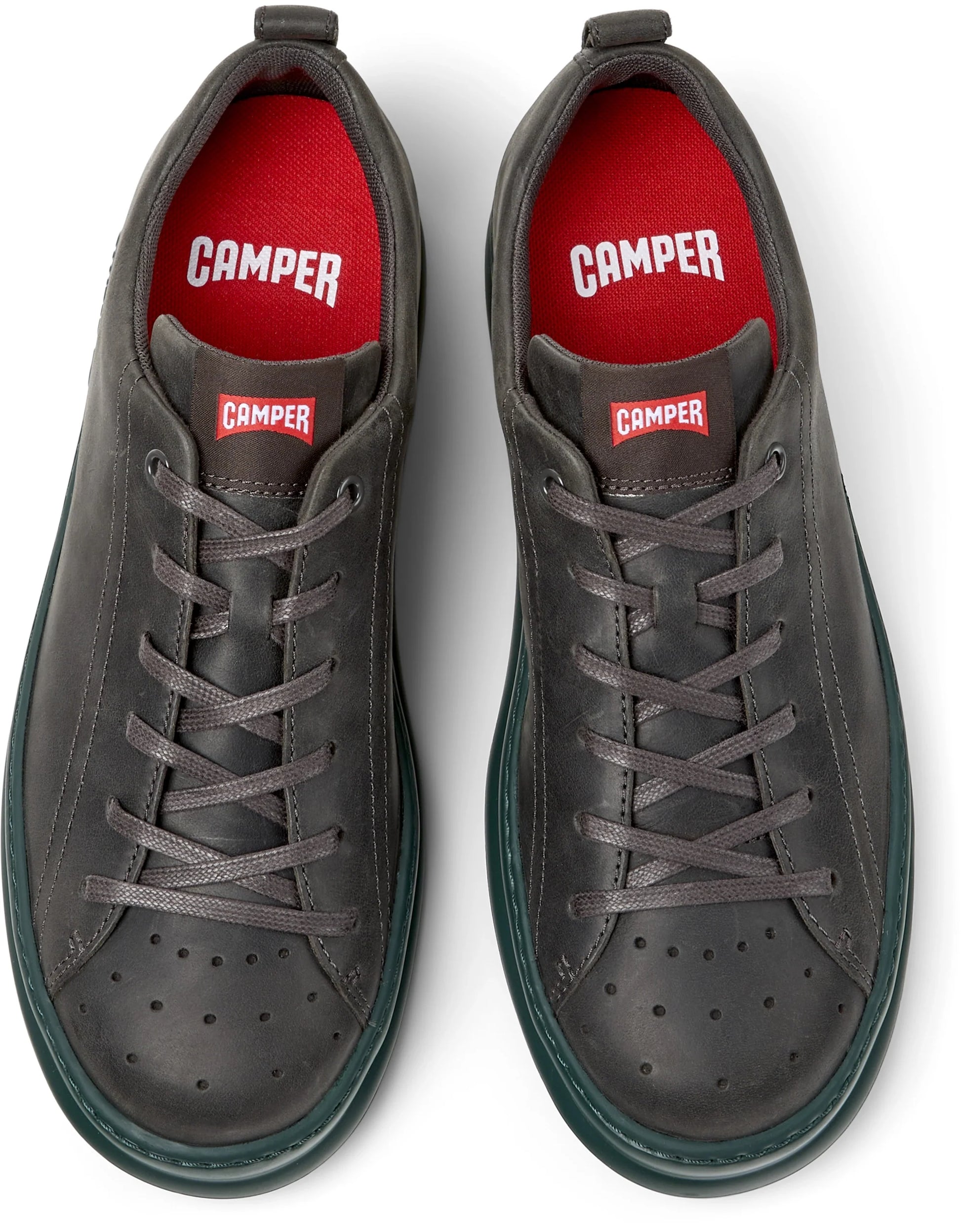 Sneakers Para Hombre De La Marca Camper Modelo Runner Four Crazyhorse Meteor/Runnerfour Arume De Color Gris