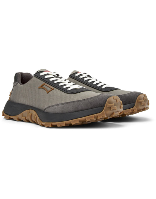 Sneakers Para Hombre De La Marca Camper Modelo Drift Trail Rug Meteor,Cam.Somera/Dtrail Negro-Miel De Color Gris