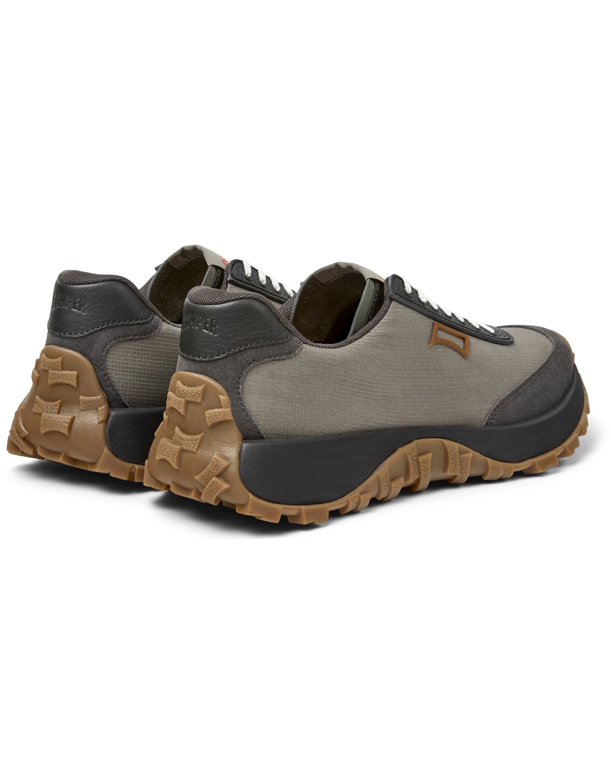 Sneakers Para Hombre De La Marca Camper Modelo Drift Trail Rug Meteor,Cam.Somera/Dtrail Negro-Miel De Color Gris