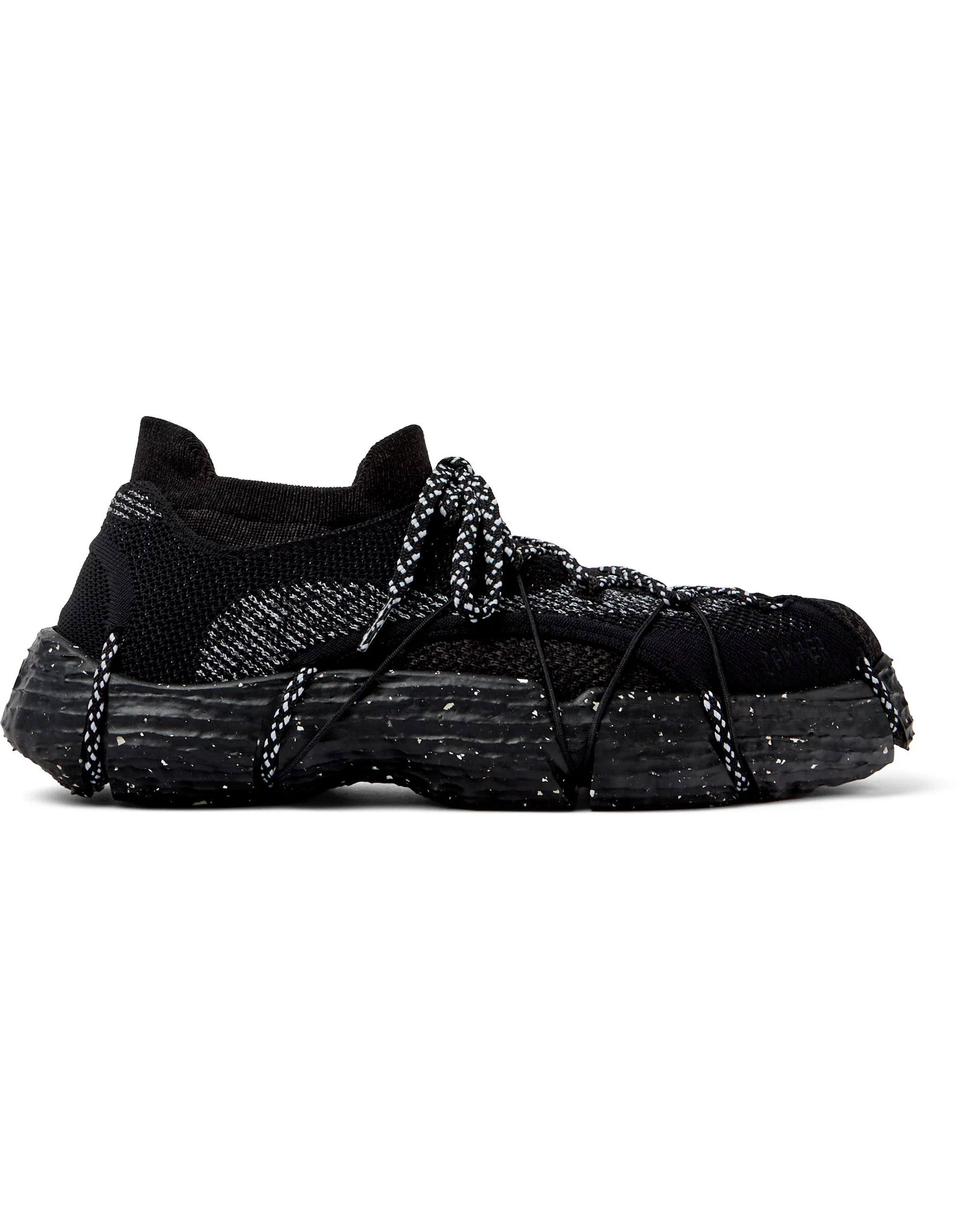 Sneakers Para Hombre De La Marca Camper Modelo Roku Knitted Negro-Magnet/Roku Ry Nero Multicolor