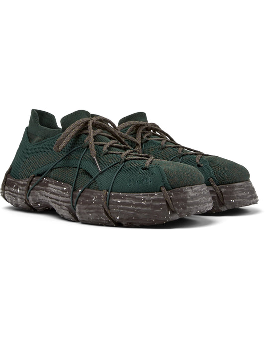 Sneakers Para Hombre De La Marca Camper Modelo Roku Knitted Ufo-Arume/Roku Marrone De Color Verde