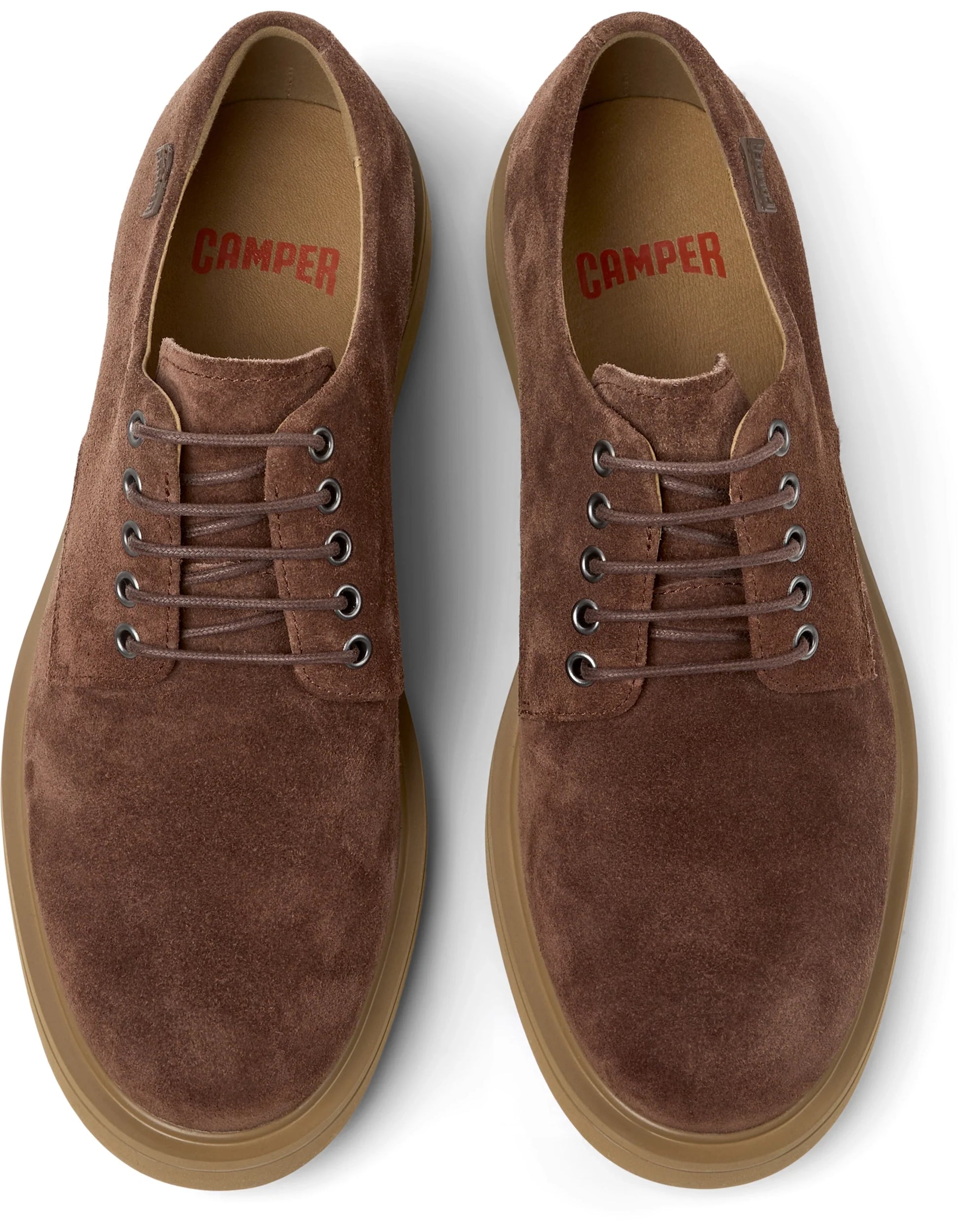 Zapatos Casual Para Hombre De La Marca Camper Modelo Norman Pello Cola/Norman Area De Color Marrón