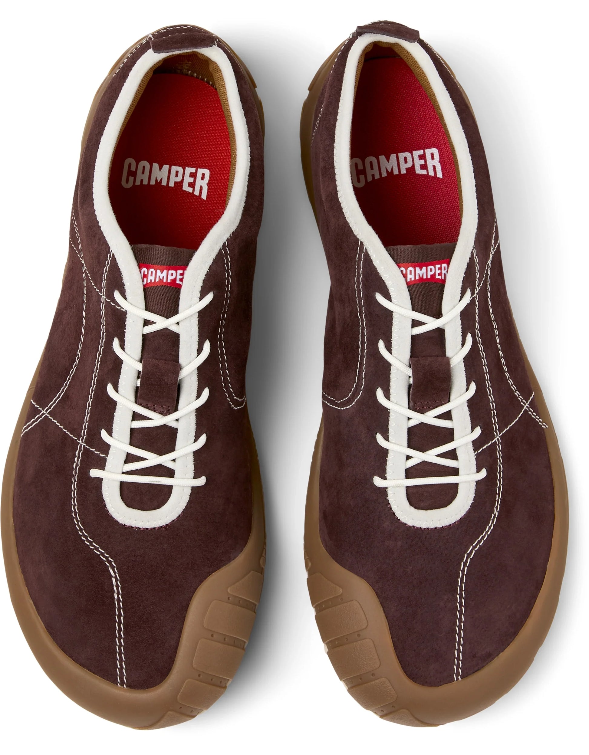 Sneakers Para Hombre De La Marca Camper Modelo Peu Path Summer Beizos/Patho Ry Miel De Color Burdeos