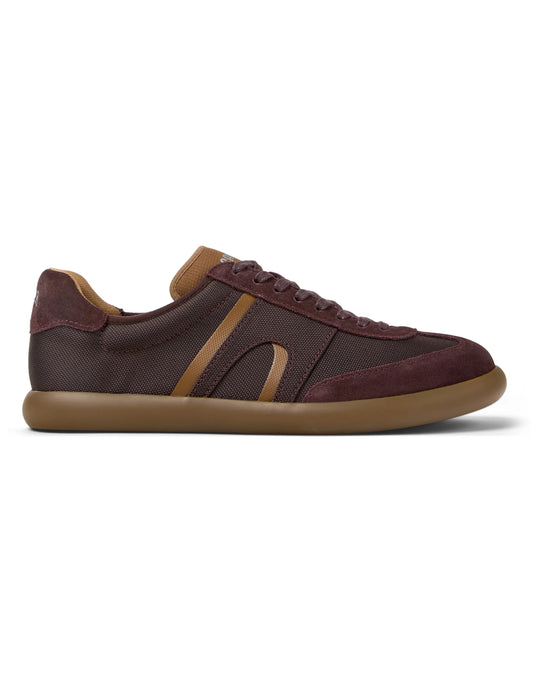 Sneakers Para Hombre De La Marca Camper Modelo Pelotas Soller Rug Beizos,Pong Beizos/Psoller Miel De Color Burdeos